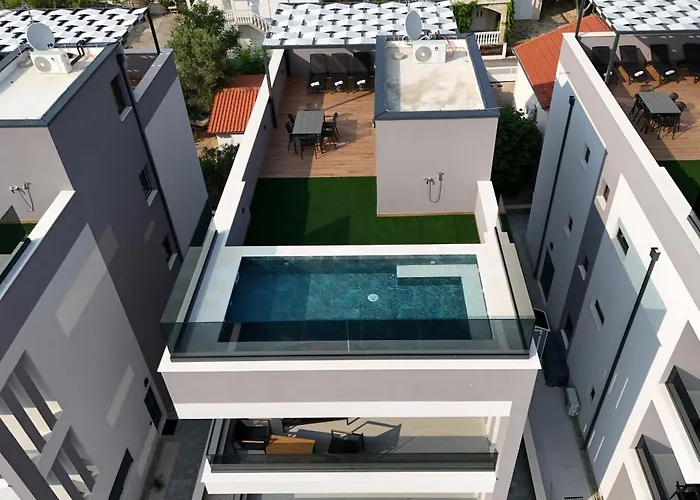 K1-penthouse With Sea View And Heated Pool Appartement Vir