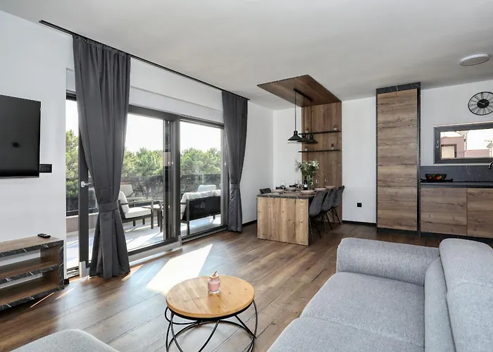 K1-penthouse With Sea View And Heated Pool Appartement Vir