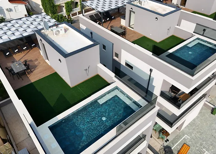 Appartement K1-penthouse With Sea View And Heated Pool